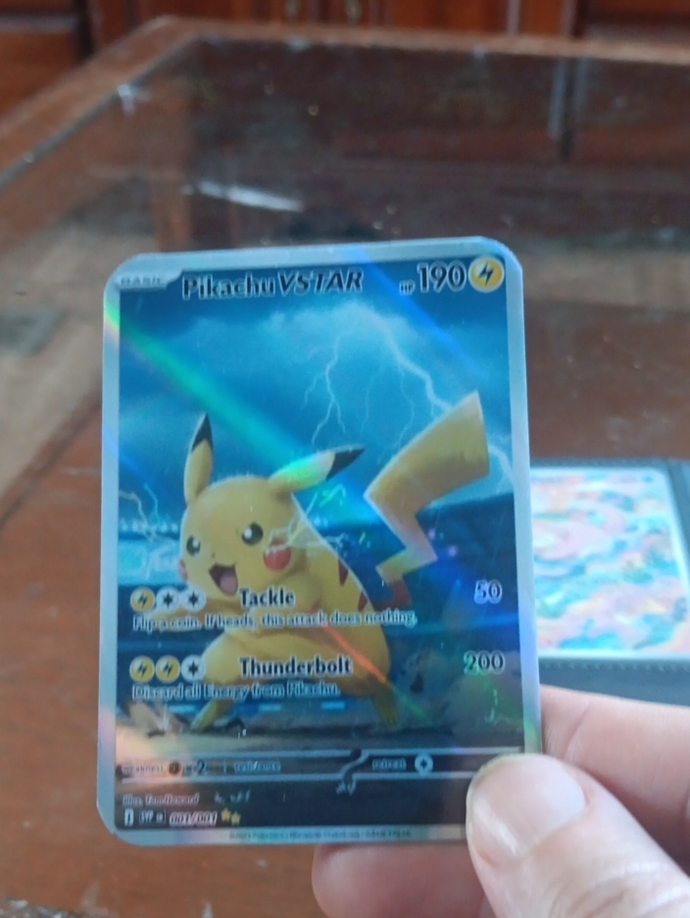 Pikachu VSTAR Holographic Pokémon Card - Yellow